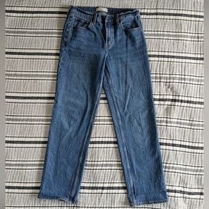 Abercrombie & Fitch Women's Straight Leg Blue Jeans